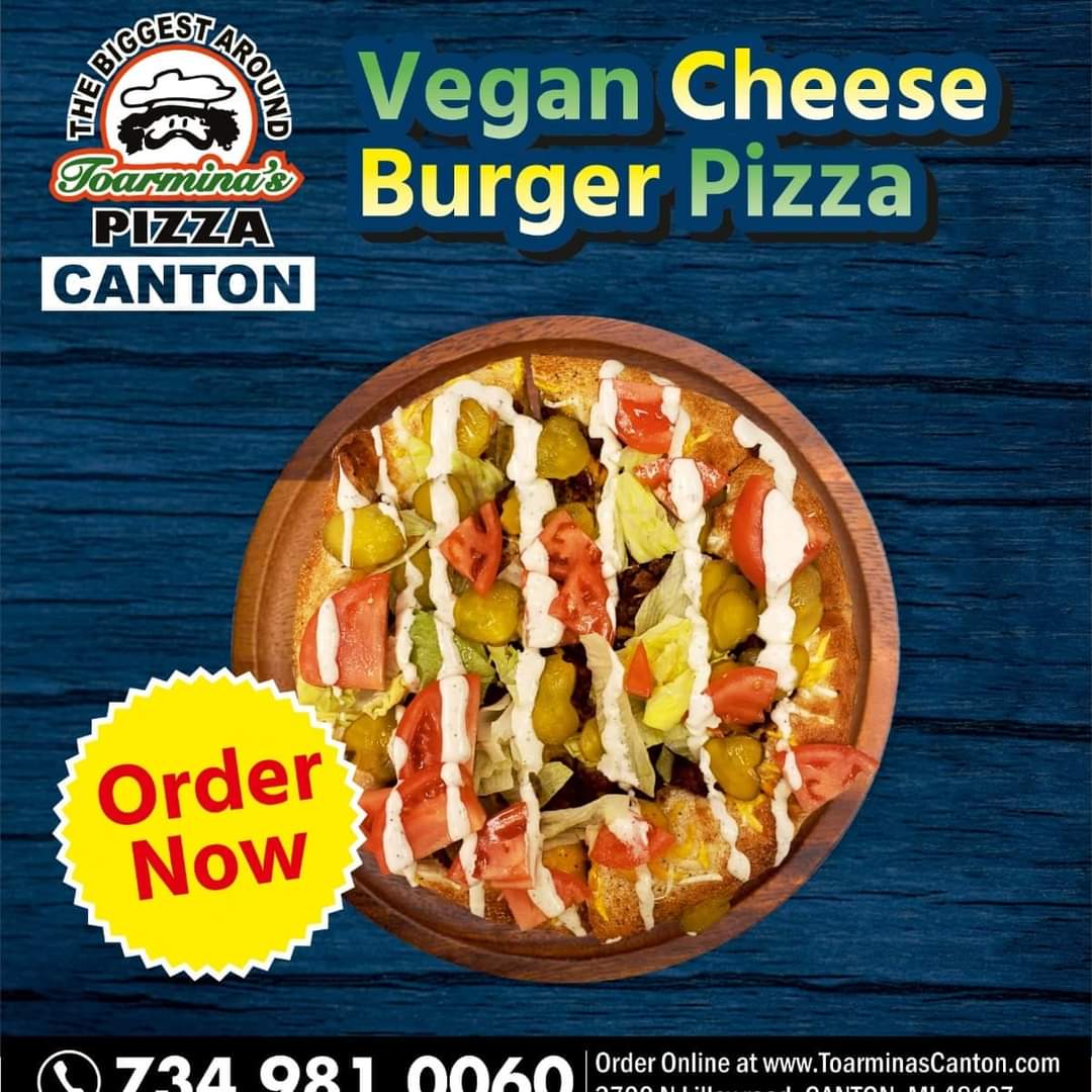 Toarminas Canton Vegan Cheese Burger Pizza